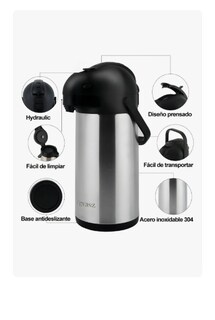 Foto 2 | Foto 2 | Termo Para Cafe Xtellar Grande Acero Inoxidable Dispensador 3 Lts