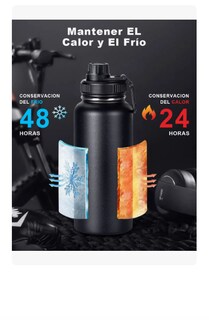 Foto 3 | Foto 3 | Termo Acero Inoxidable Xtellar Botella Agua Deportiva Topon 1000ml