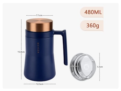 Foto 2 | Foto 2 | Termo Acero Inoxidable Portátil Xtellar Térmico Taza De Café 480ml