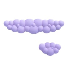Reposamuñecas Xtellar Nube Ergonómico Antideslizante Morado