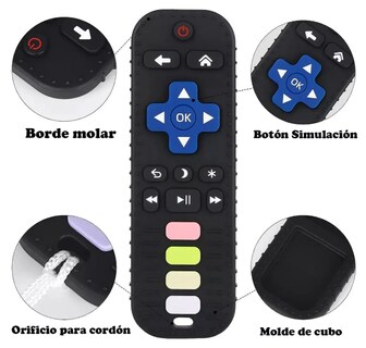 Foto 4 | Foto 4 | Mordederas Para Bebé Xtellar Sensoriales Con Correa Multicolor