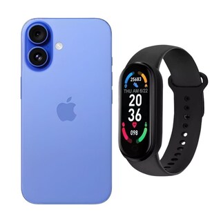 Foto 1 | Foto 1 | Iphone 16 128gb Azul Chip Reacondicionado Más Brasalete Genérico