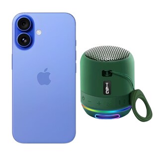 Foto 1 | Foto 1 | Iphone 16 128gb Azul E-sim Reacondicionado Más Mini Bocina