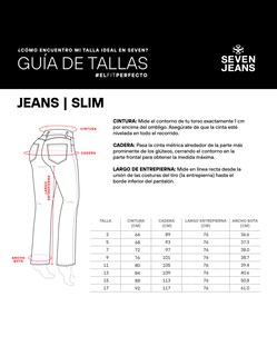 Foto 7 | Foto 7 | Jeans Slim Tiro Alto Sexy Siluette 4233stob Seven Jeans
