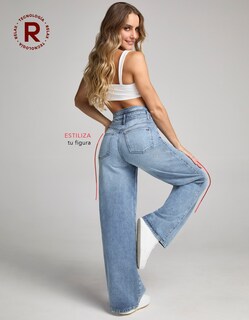 Foto 5 | Foto 5 | Jeans Pierna Ancha Tiro Super Alto Relax 4237stme
