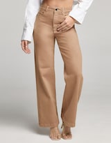 Jeans Pierna Ancha Tiro Super Alto Flex 0122kaki Seven Jeans