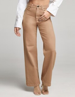 Foto 1 | Foto 1 | Jeans Pierna Ancha Tiro Super Alto Flex 0122kaki Seven Jeans