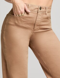 Foto 3 | Foto 3 | Jeans Pierna Ancha Tiro Super Alto Flex 0122kaki Seven Jeans