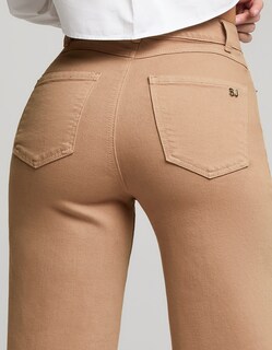 Foto 4 | Foto 4 | Jeans Pierna Ancha Tiro Super Alto Flex 0122kaki Seven Jeans