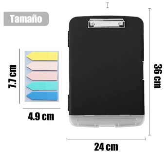 Foto 2 | Foto 2 | Organizador Portapapeles Xtellar Impermeable Clip Metálico Multicolor 2 Piezas