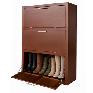 Foto 2 | Foto 2 | Zapatero Hogare De Madera De Encino / 24 Pares + Compartimientos Para Botas