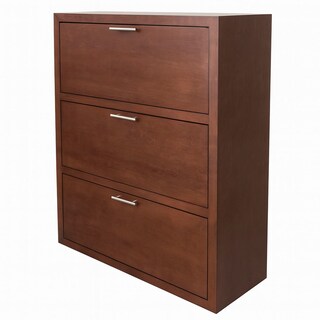 Foto 3 | Foto 3 | Zapatero Hogare De Madera De Encino / 24 Pares + Compartimientos Para Botas