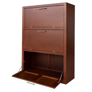 Foto 4 | Foto 4 | Zapatero Hogare De Madera De Encino / 24 Pares + Compartimientos Para Botas