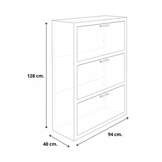Foto 7 | Foto 7 | Zapatero Hogare De Madera De Encino / 24 Pares + Compartimientos Para Botas