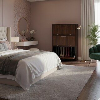 Foto 5 | Foto 5 | Zapatero Hogare De Madera De Encino / 24 Pares + Compartimientos Para Botas