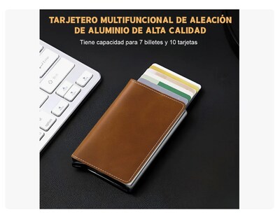 Foto 2 | Foto 2 | Cartera Con Protección Xtellar Rfid De Aluminio Para Hombre
