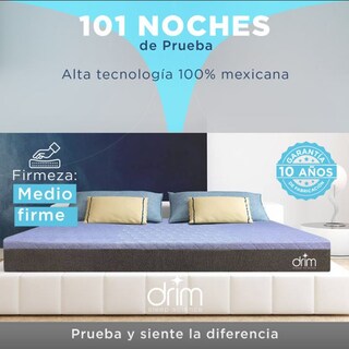 Foto 5 | Foto 5 | Colchon Matrimonial Memory Foam En Caja Ergonomico Con Tecnologia De Descanso