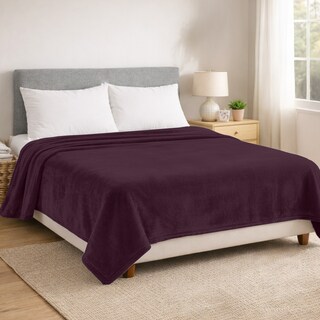 Foto 2 | Foto 2 | Manta Ligera Tipo Cobertor Matrimonial Extra Suave- Uva