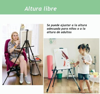 Foto 4 | Foto 4 | Caballete Lab.g Para Pintar De Arte Ajustable Portátil Negro