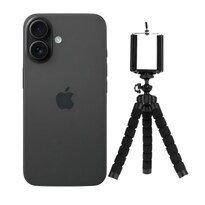 Iphone 16 128gb Negro E-sim Reacondicionado Más Tripode