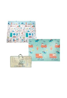 Foto 1 | Foto 1 | Tapete De Juego Papubaby Plegable Multiusos Xtellar 150 X 200 Cm Carretera Carretera