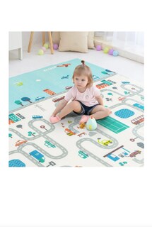 Foto 2 | Foto 2 | Tapete De Juego Papubaby Plegable Multiusos Xtellar 150 X 200 Cm Carretera Carretera