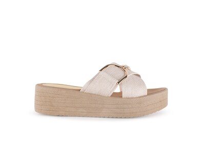 Foto 2 | Foto 2 | Sandalia Gabriela's Color Beige Herraje Material Sintético 4500138