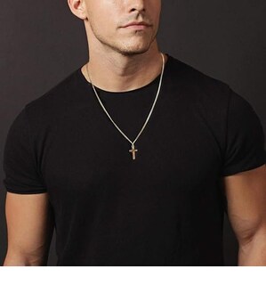 Foto 2 | Foto 2 | Collar De Cruz Xtellar Para Colgante De Cruz Pequeña De Acero Inoxidable