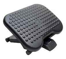 Reposapiés Lab.g Ajustable Para Escritorio Negro