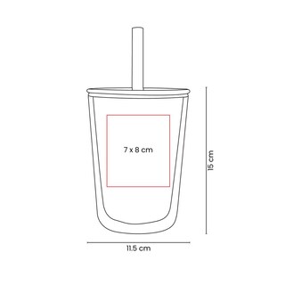 Foto 4 | Foto 4 | Paquete Con 10 Piezas De Vaso Promocional De Plástico Doble Pared Con Popote