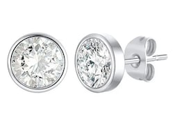 Xtellar Aretes Pendientes Diamante Hombre Y Mujer Regalo Plata