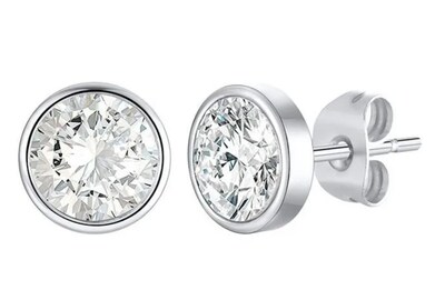 Foto 1 | Foto 1 | Xtellar Aretes Pendientes Diamante Hombre Y Mujer Regalo Plata