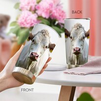 Vaso Oasisdream De Acero Inoxidable De 600 Ml Con Estampado De Vaca - Venta Internacional.