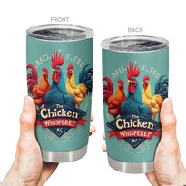 Taza De Café Tumbler Oasisdream De Acero Inoxidable 600 Ml Con Estampado De Pollo - Venta Internacional.