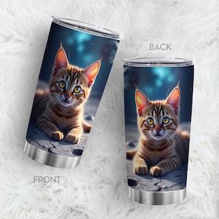 Foto 3 | Foto 3 | Taza De Viaje Oasisdream Vaso De 600 Ml Con Estampado De Gatos - Venta Internacional.