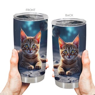 Foto 4 | Foto 4 | Taza De Viaje Oasisdream Vaso De 600 Ml Con Estampado De Gatos - Venta Internacional.