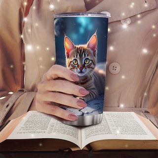 Foto 6 | Foto 6 | Taza De Viaje Oasisdream Vaso De 600 Ml Con Estampado De Gatos - Venta Internacional.