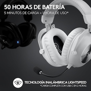 Foto 6 | Foto 6 | Diadema Logitech G Pro X 2 Gaming Headset Usb Y 3.5mm Blanco 981-001268