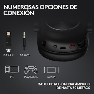 Foto 8 | Foto 8 | Diadema Logitech G Pro X 2 Gaming Headset Usb Y 3.5mm Blanco 981-001268