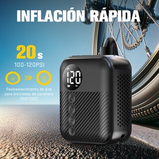 Foto 1 | Foto 1 | Inflador De Aire Para Bicicleta Con Motor Sin Escobillas Arranque De Alta Presión Compacto Y Portátil