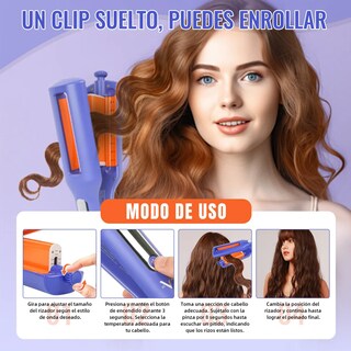 Foto 3 | Foto 3 | Rizador Belug Automático Para Cabello Cerámica Azul