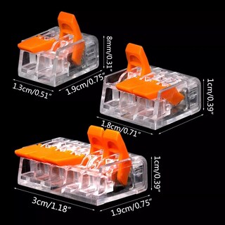 Foto 3 | Foto 3 | Kit 90 Conector De Empalme Lab.g Eléctricos Rápidos Palanca Naranja