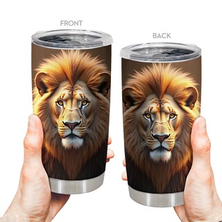 Foto 1 | Foto 1 | Taza De Viaje Oasisdream Vaso De 600 Ml Con Estampado De Leones - Venta Internacional.