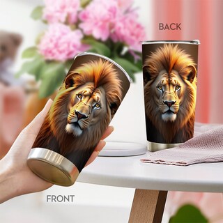Foto 4 | Foto 4 | Taza De Viaje Oasisdream Vaso De 600 Ml Con Estampado De Leones - Venta Internacional.