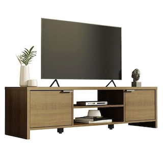 Foto 1 | Foto 1 | Mueble Mesa Para Tv Rack Madesa 2 Puertas Hasta 65 Marrón 01
