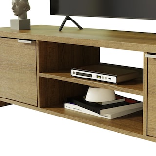 Foto 6 | Foto 6 | Mueble Mesa Para Tv Rack Madesa 2 Puertas Hasta 65 Marrón 01