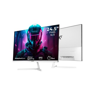 Foto 2 | Foto 2 | Monitor Gamer 24.5 Xtreme Pc Gaming Infinite Game 5ms 100hz Fhd Ips Hdmi Altavoces Adaptive-sync Blanco Mxtwt245f