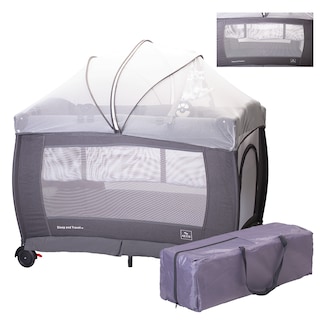 Foto 1 | Foto 1 | Cuna Corral Bebe Extra Grande Aeiou Bc003 Cambiador Dark Grey