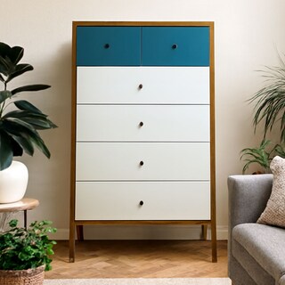 Foto 1 | Foto 1 | Cajonera Moderna De 6 Cajones Diseño Minimalista Comoda Turqueza Joy Reinicia 21 Muebles