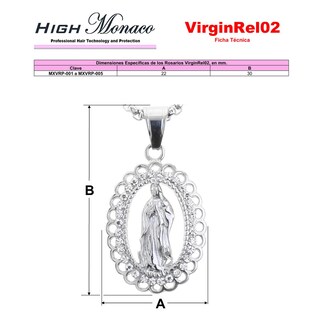 Foto 5 | Foto 5 | Medalla Virgen María Ventdepot Mxvrp-003 3 Piezass Color Plateado